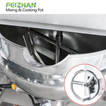 tilting discharge design for FZ-CG200L food sauce cooking mixing machine