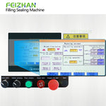 control panel of salad dressing filling sealing machine