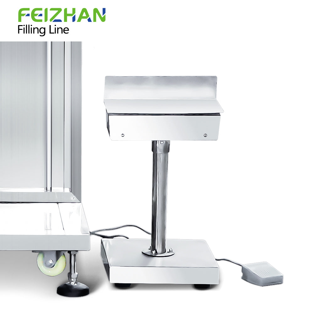 weighing device of coffee powder bottle filling machine